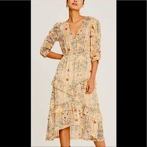 BA&SH Robe Happy Dress in Ecru, Size 10